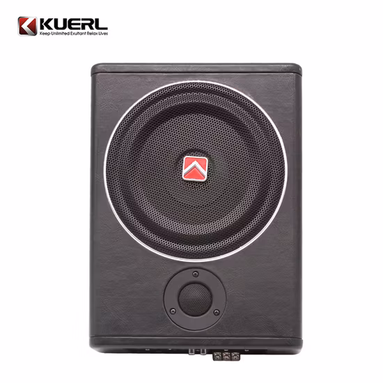 Portable 12V Mini haute puissance sous le caisson de basses de voiture de siège Active Car Audio Slim 8 pouces Subwoofer