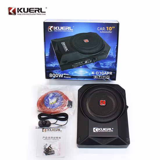 Qualité sonore HiFi Haut-parleur en néodyme de 8 pouces sous le siège Sub Woofer Haut-parleur de basse Plug and Play Système audio de voiture Subwoofer peu profond pour BMW