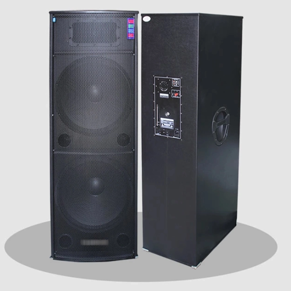 Plastic Wooden Dual 15 Inch Speaker DJ Light Speaker