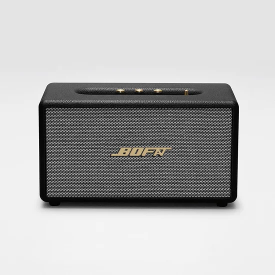 Finition en cuir PU OEM 80W Bluetooth sans fil Rock Home Subwoofer Tws